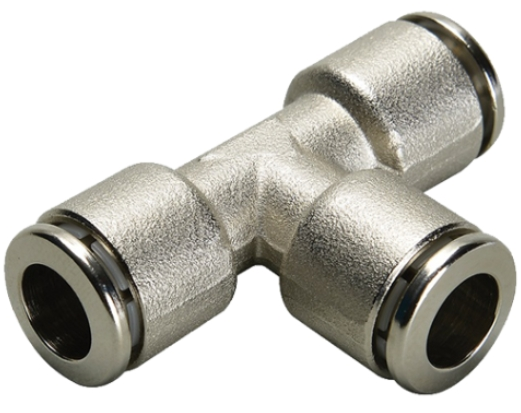 Đầu nối nhanh khí nén bằng đồng chữ  T - CDC