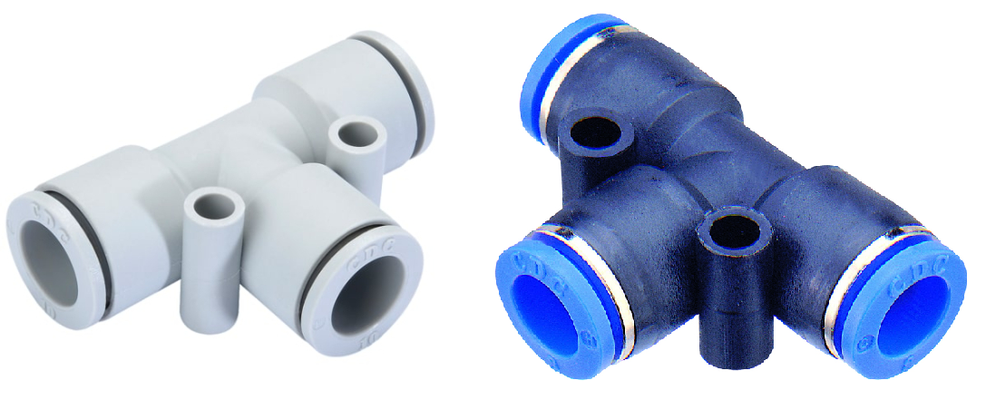Đầu nối nhanh khí nén giảm chữ T - CDC